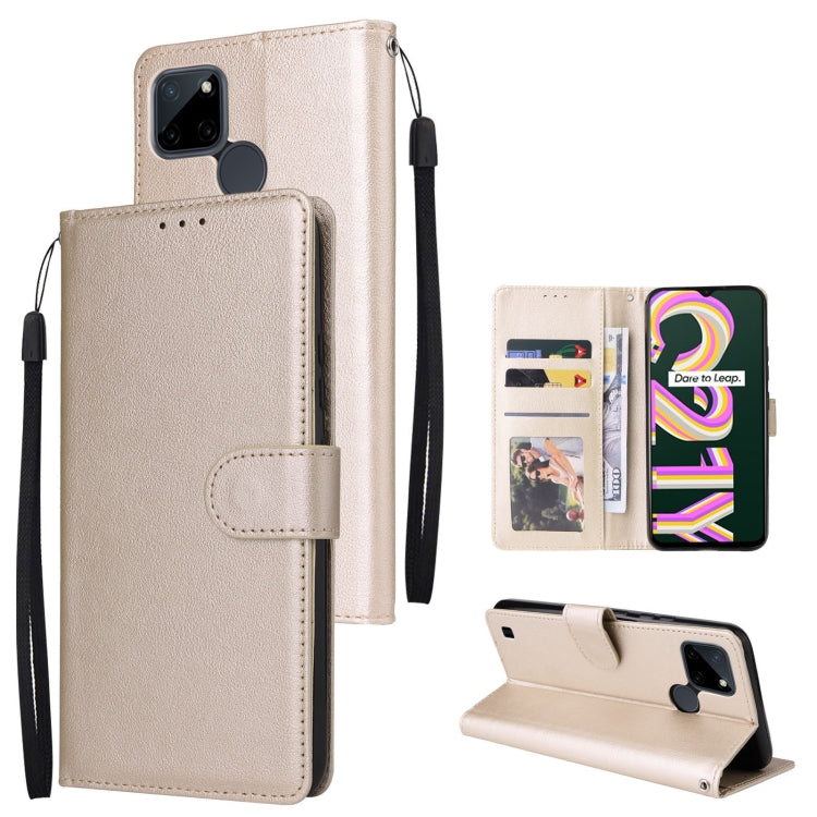 Multifunctional Horizontal Flip Leather Case with Three Card Slot, For Realme 9i, For Realme 8i, For Realme C21Y / C25Y