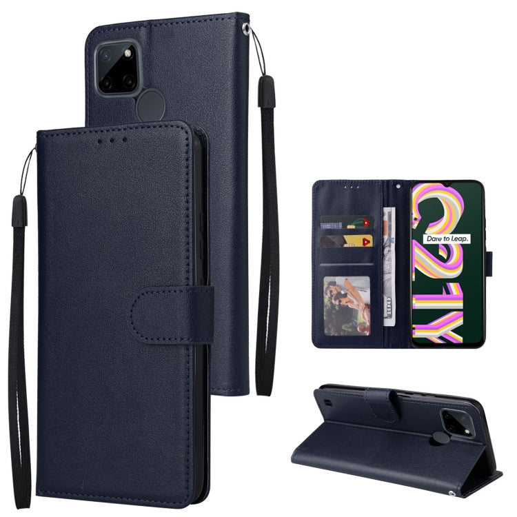 Multifunctional Horizontal Flip Leather Case with Three Card Slot, For Realme 9i, For Realme 8i, For Realme C21Y / C25Y