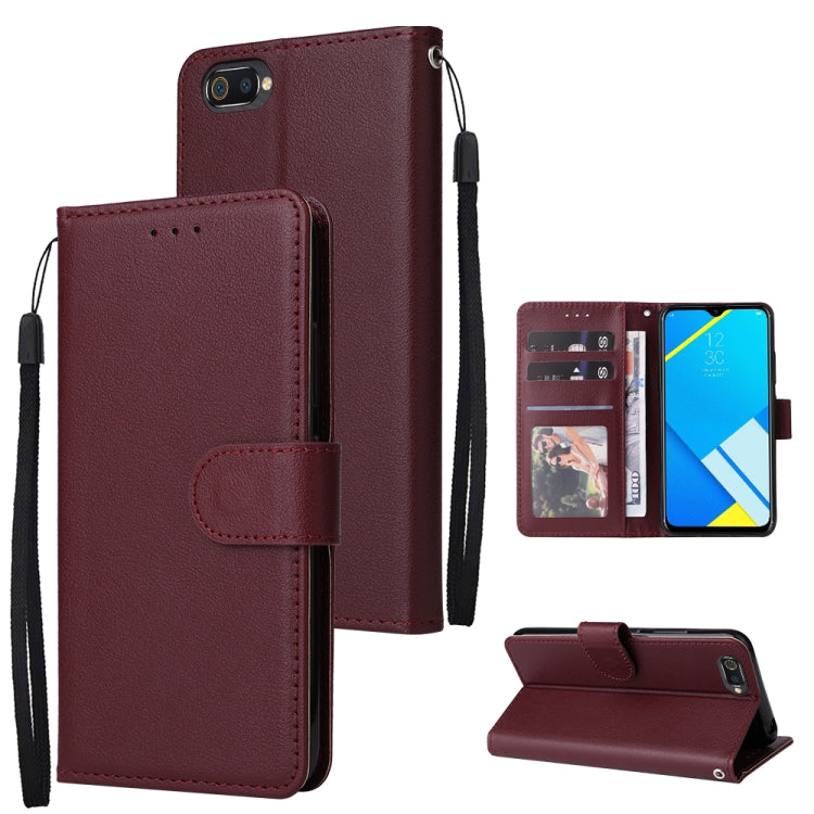 Multifunctional Horizontal Flip Leather Case with Three Card Slot, For Realme C2, For OPPO A15 / A15s / A35, For OPPO A5 / A3s / A12e / C1