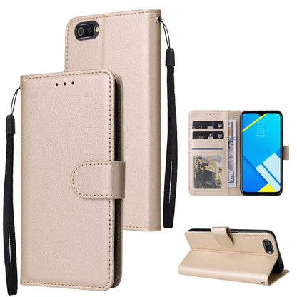 Multifunctional Horizontal Flip Leather Case with Three Card Slot, For Realme C2, For OPPO A15 / A15s / A35, For OPPO A5 / A3s / A12e / C1