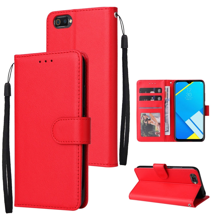 Multifunctional Horizontal Flip Leather Case with Three Card Slot, For Realme C2, For OPPO A15 / A15s / A35, For OPPO A5 / A3s / A12e / C1