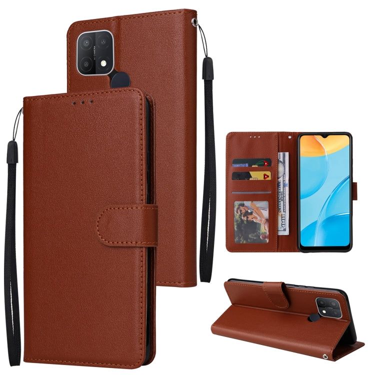 Multifunctional Horizontal Flip Leather Case with Three Card Slot, For Realme C2, For OPPO A15 / A15s / A35, For OPPO A5 / A3s / A12e / C1