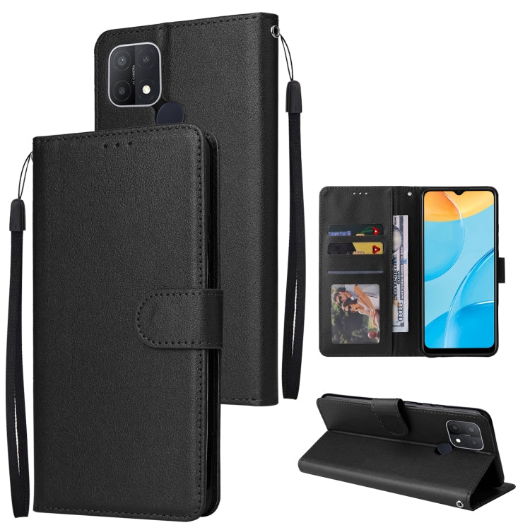 Multifunctional Horizontal Flip Leather Case with Three Card Slot, For Realme C2, For OPPO A15 / A15s / A35, For OPPO A5 / A3s / A12e / C1