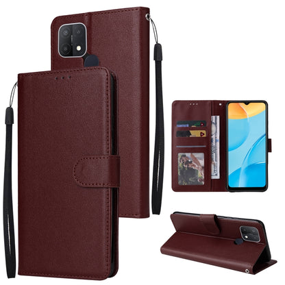 Multifunctional Horizontal Flip Leather Case with Three Card Slot, For Realme C2, For OPPO A15 / A15s / A35, For OPPO A5 / A3s / A12e / C1