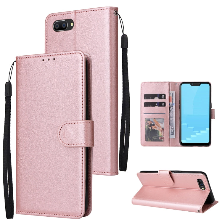 Multifunctional Horizontal Flip Leather Case with Three Card Slot, For Realme C2, For OPPO A15 / A15s / A35, For OPPO A5 / A3s / A12e / C1