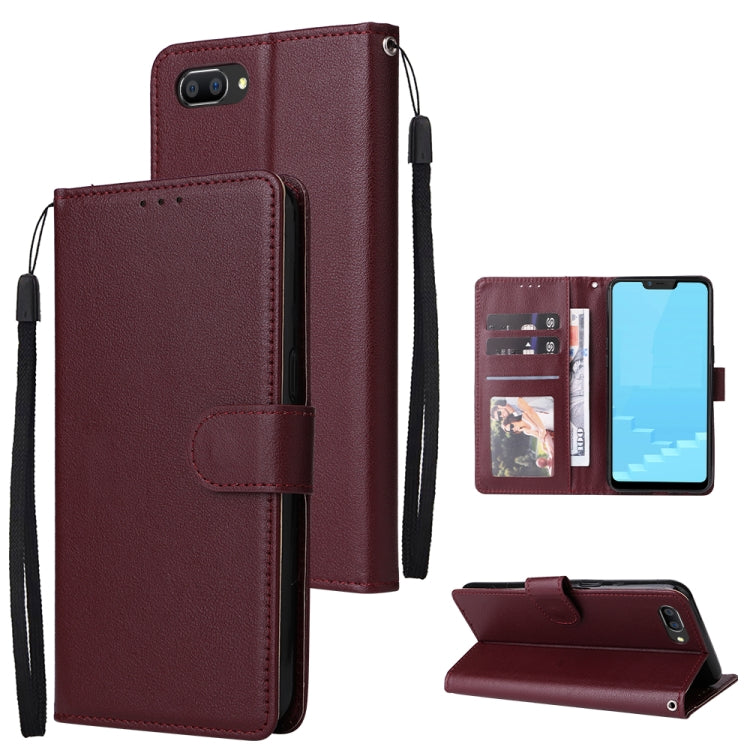 Multifunctional Horizontal Flip Leather Case with Three Card Slot, For Realme C2, For OPPO A15 / A15s / A35, For OPPO A5 / A3s / A12e / C1