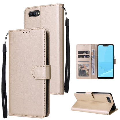 Multifunctional Horizontal Flip Leather Case with Three Card Slot, For Realme C2, For OPPO A15 / A15s / A35, For OPPO A5 / A3s / A12e / C1