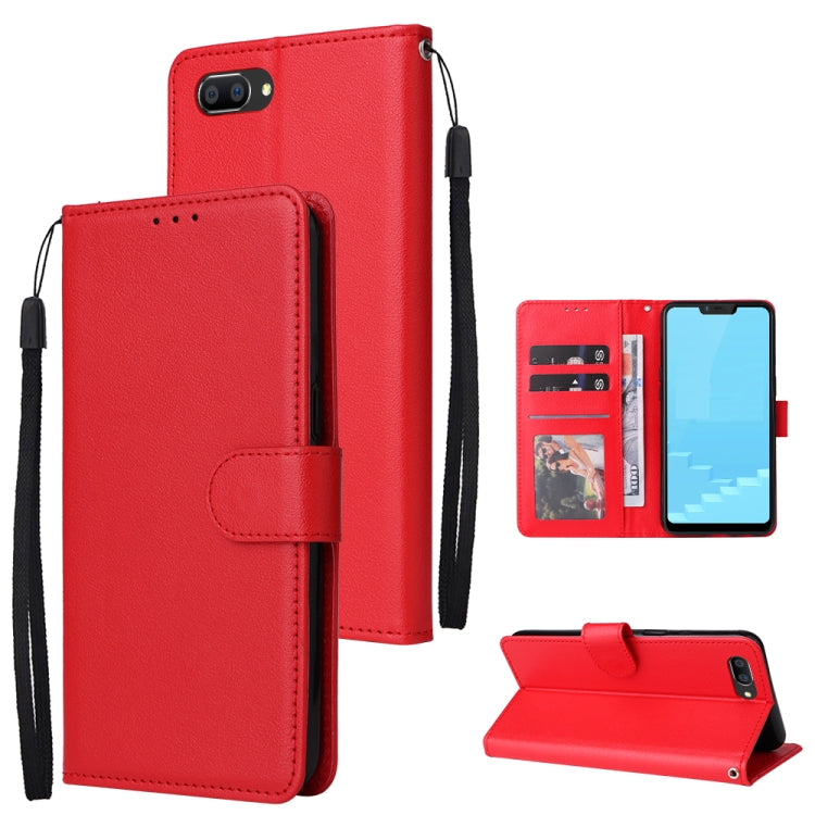 Multifunctional Horizontal Flip Leather Case with Three Card Slot, For Realme C2, For OPPO A15 / A15s / A35, For OPPO A5 / A3s / A12e / C1