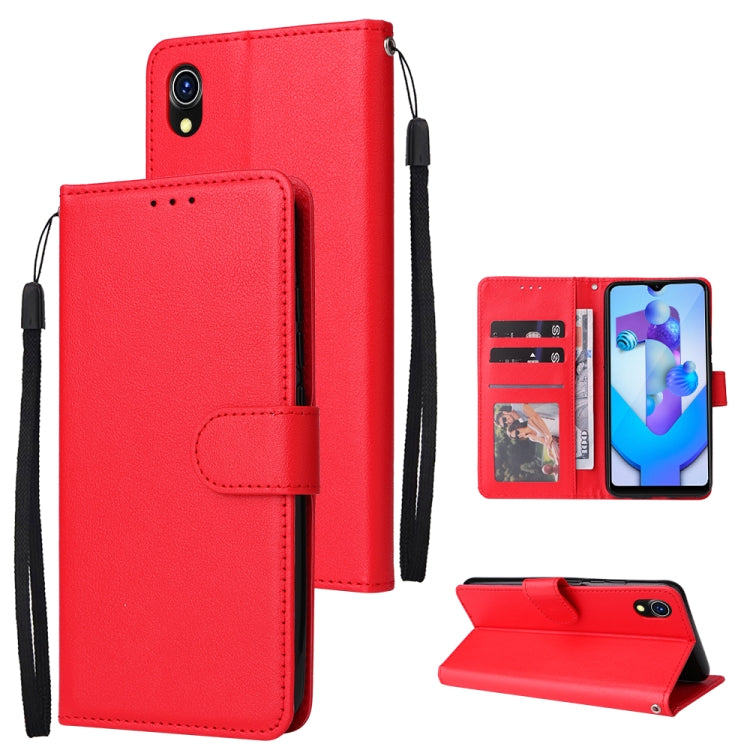 Multifunctional Horizontal Flip Leather Case with Three Card Slot, For OPPO A37, For vivo Y31, For vivo Y91C / Y1s