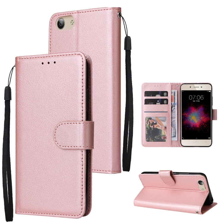 Multifunctional Horizontal Flip Leather Case with Three Card Slot, For vivo Y53, For Xiaomi Redmi 10C