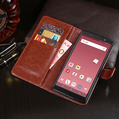 idewei Crazy Horse Texture Horizontal Flip Leather Case with Holder & Card Slots & Wallet, For Galaxy Feel 2, For Galaxy M21, For Vivo S6 5G