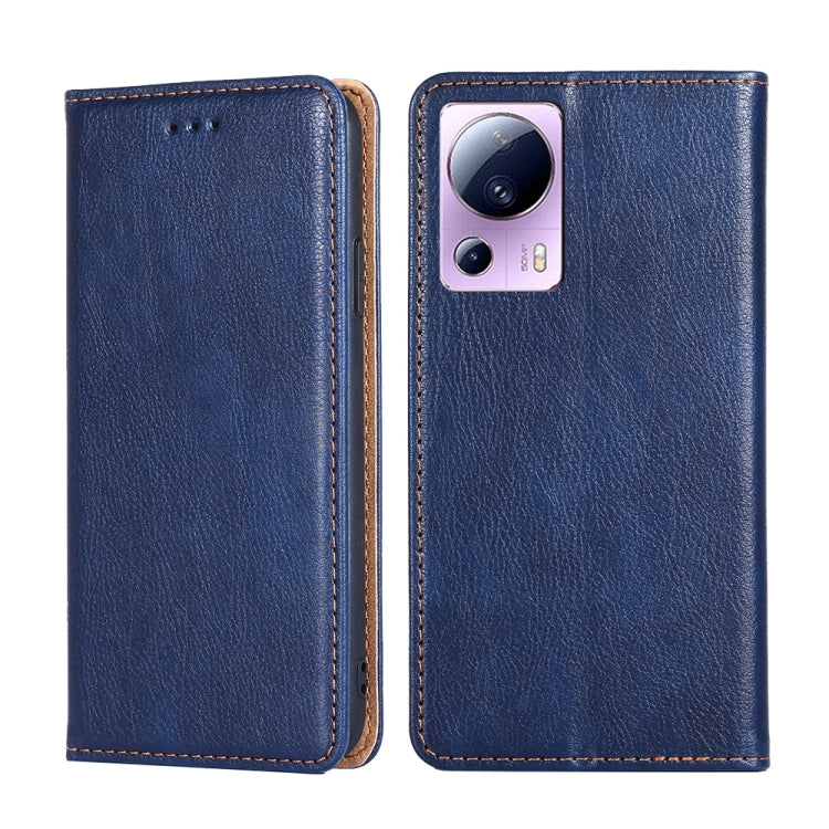 Gloss Oil Solid Color Magnetic Leather Phone Case, For Xiaomi Civi 2 5G, For Xiaomi Poco M5 4G