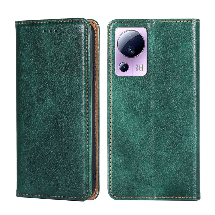Gloss Oil Solid Color Magnetic Leather Phone Case, For Xiaomi Civi 2 5G, For Xiaomi Poco M5 4G