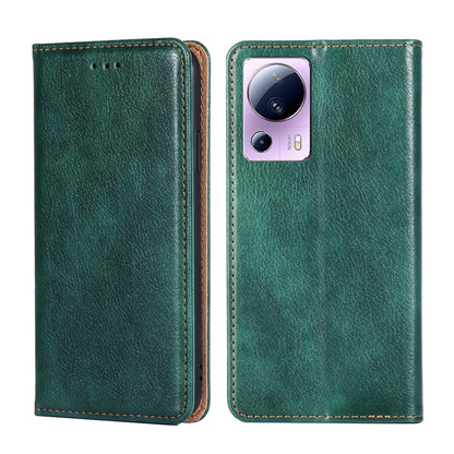 Gloss Oil Solid Color Magnetic Leather Phone Case, For Xiaomi Civi 2 5G, For Xiaomi Poco M5 4G