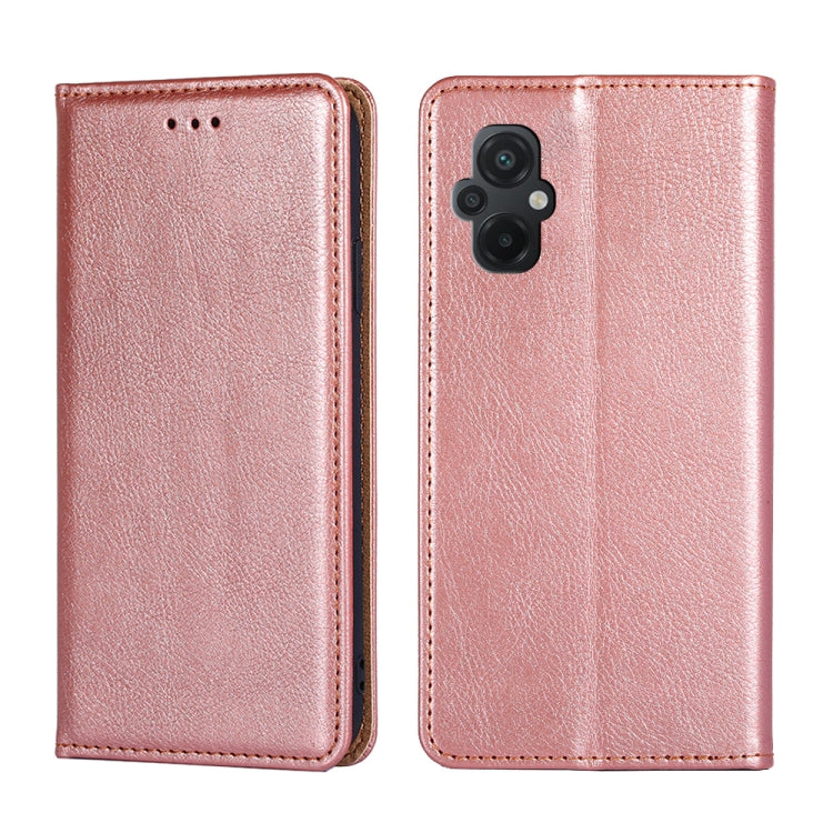 Gloss Oil Solid Color Magnetic Leather Phone Case, For Xiaomi Civi 2 5G, For Xiaomi Poco M5 4G