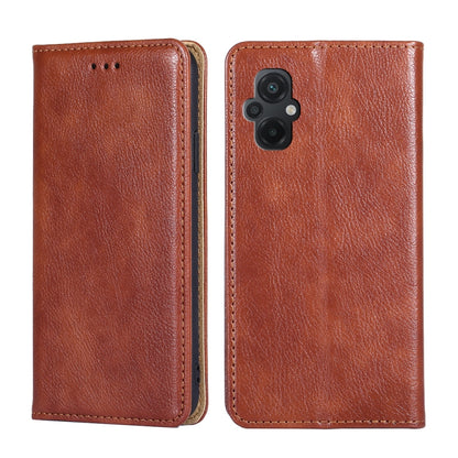 Gloss Oil Solid Color Magnetic Leather Phone Case, For Xiaomi Civi 2 5G, For Xiaomi Poco M5 4G
