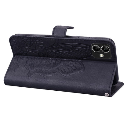 Retro Skin Feel Butterflies Embossing Horizontal Flip Leather Phone Case, For Samsung Galaxy A04, For Samsung Galaxy A14 5G, For Samsung Galaxy A23E, For Samsung Galaxy S23 5G