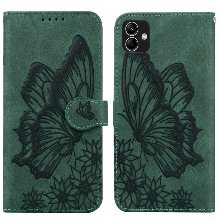 Retro Skin Feel Butterflies Embossing Horizontal Flip Leather Phone Case, For Samsung Galaxy A04, For Samsung Galaxy A14 5G, For Samsung Galaxy A23E, For Samsung Galaxy S23 5G