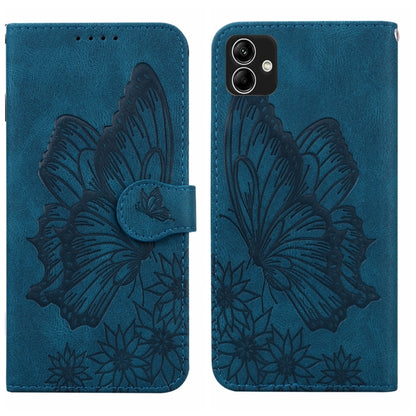 Retro Skin Feel Butterflies Embossing Horizontal Flip Leather Phone Case, For Samsung Galaxy A04, For Samsung Galaxy A14 5G, For Samsung Galaxy A23E, For Samsung Galaxy S23 5G