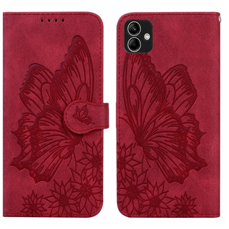Retro Skin Feel Butterflies Embossing Horizontal Flip Leather Phone Case, For Samsung Galaxy A04, For Samsung Galaxy A14 5G, For Samsung Galaxy A23E, For Samsung Galaxy S23 5G