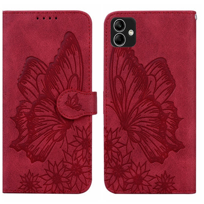 Retro Skin Feel Butterflies Embossing Horizontal Flip Leather Phone Case, For Samsung Galaxy A04, For Samsung Galaxy A14 5G, For Samsung Galaxy A23E, For Samsung Galaxy S23 5G
