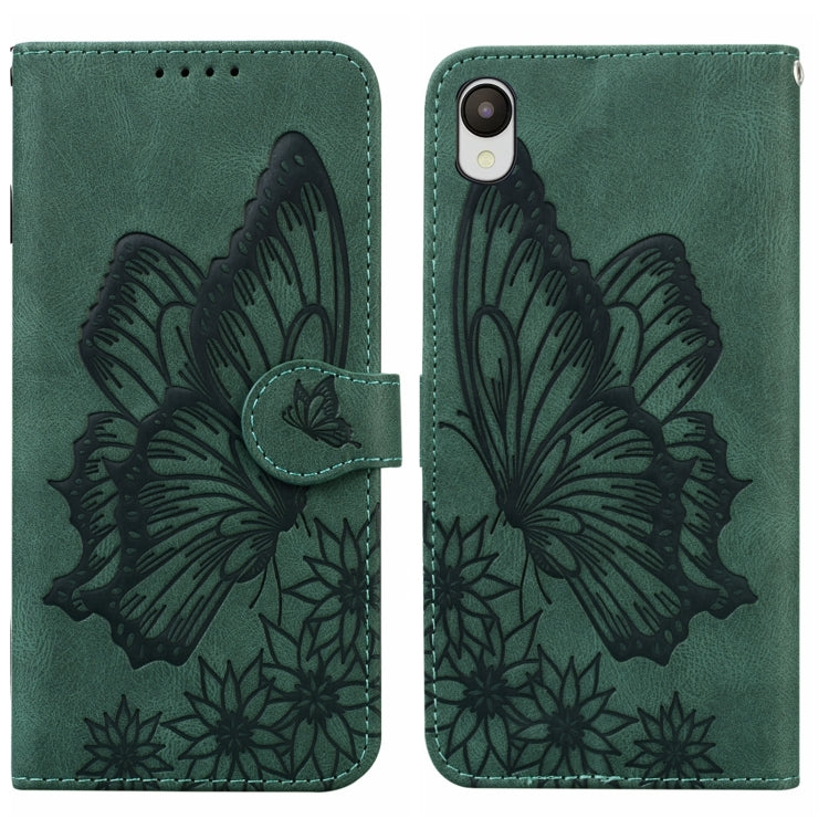 Retro Skin Feel Butterflies Embossing Horizontal Flip Leather Phone Case, For Samsung Galaxy A04, For Samsung Galaxy A14 5G, For Samsung Galaxy A23E, For Samsung Galaxy S23 5G