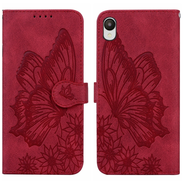 Retro Skin Feel Butterflies Embossing Horizontal Flip Leather Phone Case, For Samsung Galaxy A04, For Samsung Galaxy A14 5G, For Samsung Galaxy A23E, For Samsung Galaxy S23 5G