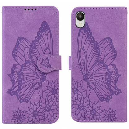 Retro Skin Feel Butterflies Embossing Horizontal Flip Leather Phone Case, For Samsung Galaxy A04, For Samsung Galaxy A14 5G, For Samsung Galaxy A23E, For Samsung Galaxy S23 5G