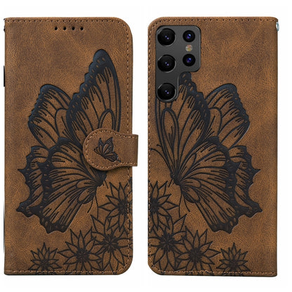 Retro Skin Feel Butterflies Embossing Horizontal Flip Leather Phone Case, For Samsung Galaxy S23+ 5G, For Samsung Galaxy S23 Ultra 5G, For OPPO A17, For OPPO A57 5G