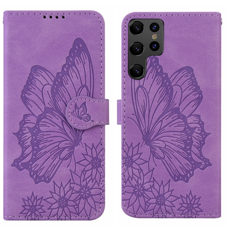 Retro Skin Feel Butterflies Embossing Horizontal Flip Leather Phone Case, For Samsung Galaxy S23+ 5G, For Samsung Galaxy S23 Ultra 5G, For OPPO A17, For OPPO A57 5G