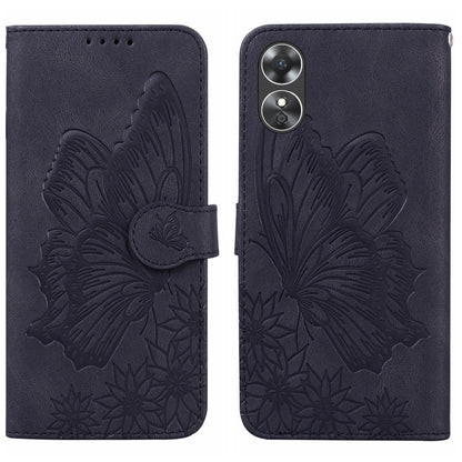 Retro Skin Feel Butterflies Embossing Horizontal Flip Leather Phone Case, For Samsung Galaxy S23+ 5G, For Samsung Galaxy S23 Ultra 5G, For OPPO A17, For OPPO A57 5G