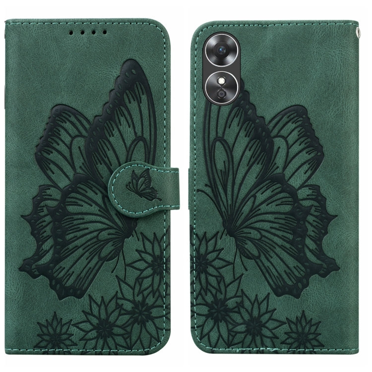 Retro Skin Feel Butterflies Embossing Horizontal Flip Leather Phone Case, For Samsung Galaxy S23+ 5G, For Samsung Galaxy S23 Ultra 5G, For OPPO A17, For OPPO A57 5G