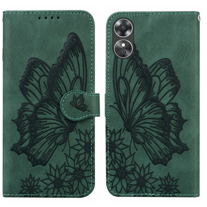 Retro Skin Feel Butterflies Embossing Horizontal Flip Leather Phone Case, For Samsung Galaxy S23+ 5G, For Samsung Galaxy S23 Ultra 5G, For OPPO A17, For OPPO A57 5G