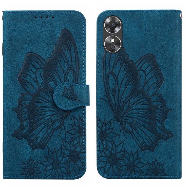 Retro Skin Feel Butterflies Embossing Horizontal Flip Leather Phone Case, For Samsung Galaxy S23+ 5G, For Samsung Galaxy S23 Ultra 5G, For OPPO A17, For OPPO A57 5G