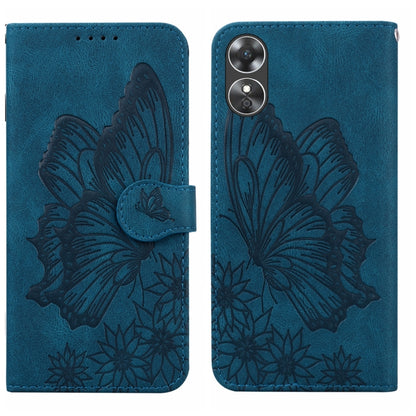 Retro Skin Feel Butterflies Embossing Horizontal Flip Leather Phone Case, For Samsung Galaxy S23+ 5G, For Samsung Galaxy S23 Ultra 5G, For OPPO A17, For OPPO A57 5G