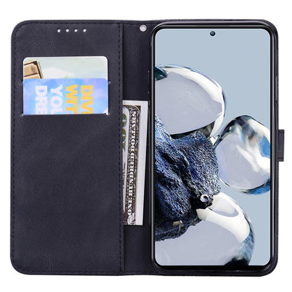 Retro Skin Feel Butterflies Embossing Horizontal Flip Leather Phone Case, For Xiaomi 12T / 12T Pro / Redmi K50 Ultra