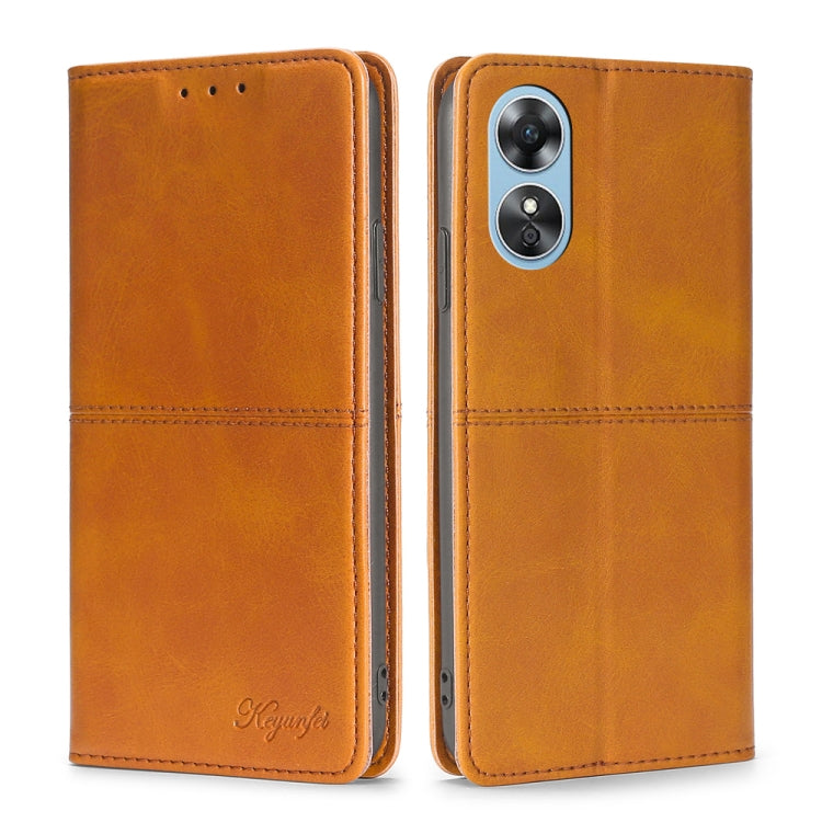 Cow Texture Magnetic Leather Phone Case, For OPPO A17, For Realme C33 4G, For vivo T1 Snapdragon 680/iQOO Z6 44W, For vivo V25 5G/V25e 5G
