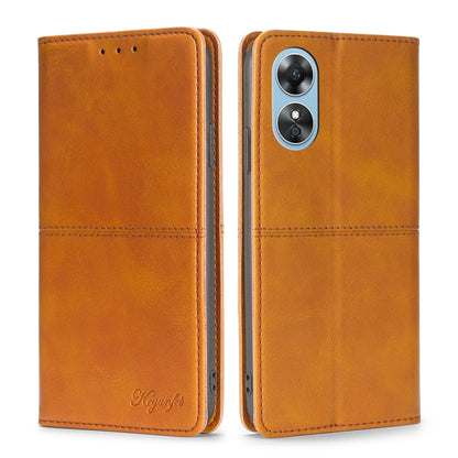 Cow Texture Magnetic Leather Phone Case, For OPPO A17, For Realme C33 4G, For vivo T1 Snapdragon 680/iQOO Z6 44W, For vivo V25 5G/V25e 5G