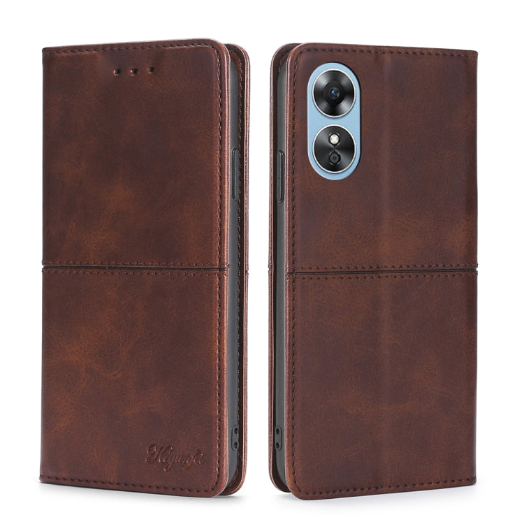 Cow Texture Magnetic Leather Phone Case, For OPPO A17, For Realme C33 4G, For vivo T1 Snapdragon 680/iQOO Z6 44W, For vivo V25 5G/V25e 5G