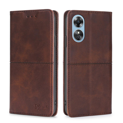 Cow Texture Magnetic Leather Phone Case, For OPPO A17, For Realme C33 4G, For vivo T1 Snapdragon 680/iQOO Z6 44W, For vivo V25 5G/V25e 5G