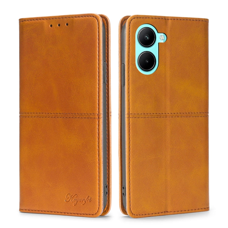 Cow Texture Magnetic Leather Phone Case, For OPPO A17, For Realme C33 4G, For vivo T1 Snapdragon 680/iQOO Z6 44W, For vivo V25 5G/V25e 5G