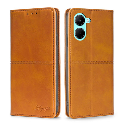 Cow Texture Magnetic Leather Phone Case, For OPPO A17, For Realme C33 4G, For vivo T1 Snapdragon 680/iQOO Z6 44W, For vivo V25 5G/V25e 5G