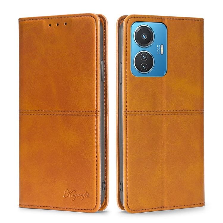 Cow Texture Magnetic Leather Phone Case, For OPPO A17, For Realme C33 4G, For vivo T1 Snapdragon 680/iQOO Z6 44W, For vivo V25 5G/V25e 5G