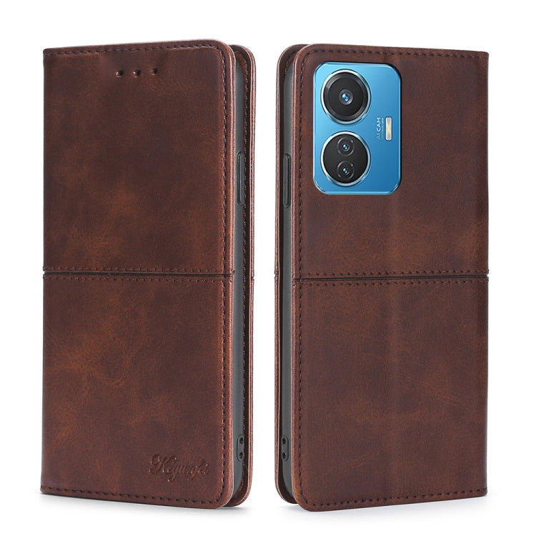 Cow Texture Magnetic Leather Phone Case, For OPPO A17, For Realme C33 4G, For vivo T1 Snapdragon 680/iQOO Z6 44W, For vivo V25 5G/V25e 5G