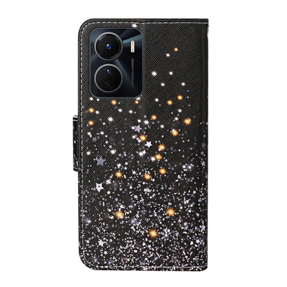 Colored Drawing Pattern Leather Phone Case, For vivo Y16