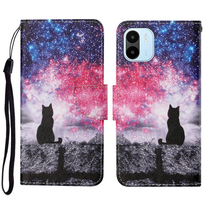 Colored Drawing Pattern Leather Phone Case, For Xiaomi Redmi A1