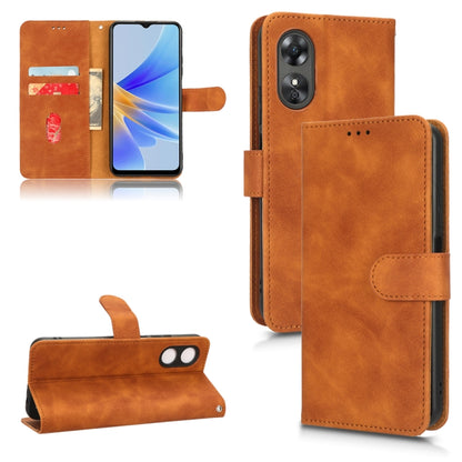 Skin Feel Magnetic Flip Leather Phone Case, For Infinix Note 10, For Motorola Moto G62 4G, For Sharp Aquos Sense 7 Plus, For OPPO A17