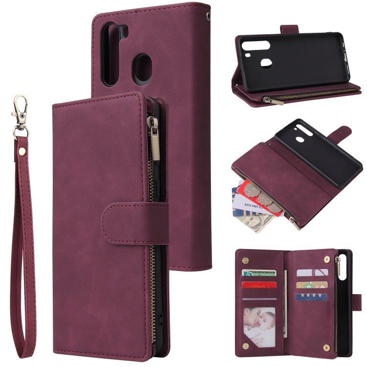 Multifunctional Horizontal Flip Leather Case, with Card Slot & Holder & Zipper Wallet & Photo Frame, For Samsung Galaxy A21, For Samsung Galaxy A41, For Samsung Galaxy A70S, For Samsung Galaxy Note10 Lite