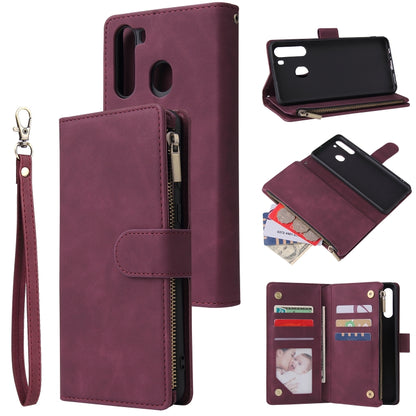 Multifunctional Horizontal Flip Leather Case, with Card Slot & Holder & Zipper Wallet & Photo Frame, For Samsung Galaxy A21, For Samsung Galaxy A41, For Samsung Galaxy A70S, For Samsung Galaxy Note10 Lite