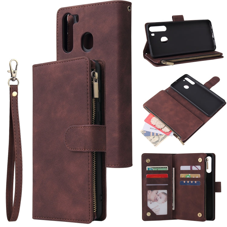 Multifunctional Horizontal Flip Leather Case, with Card Slot & Holder & Zipper Wallet & Photo Frame, For Samsung Galaxy A21, For Samsung Galaxy A41, For Samsung Galaxy A70S, For Samsung Galaxy Note10 Lite